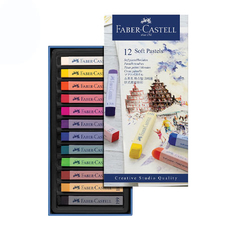 Набор сухой пастели Faber-Castell, 12 цветов, картонная упаковка