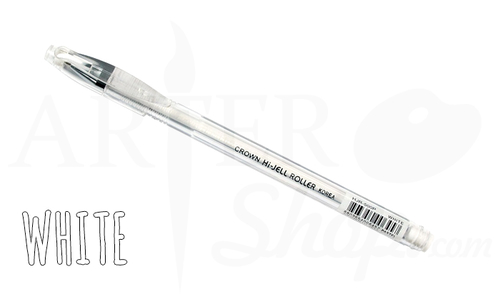 Ручка гелевая Crown Цвет Белая (0.7 мм) HJR-500P
