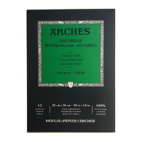 Альбом склейка Arches Fin, формат 26*36 см 300 г/м 12 листов CN400014955