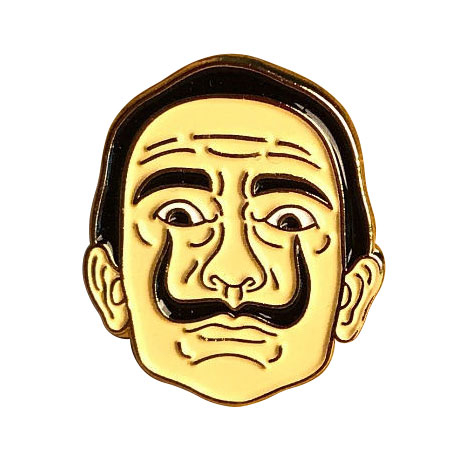 Значок с изображением Сальвадора Дали (Salvador Dalí)