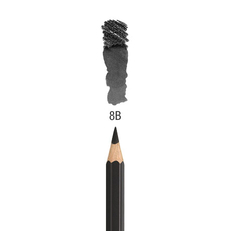 Чернографитовый акварельный карандаш Faber-Castell 8B