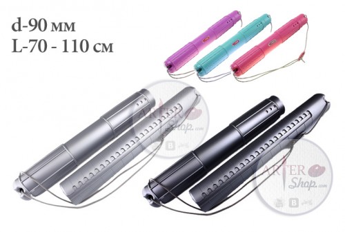 Тубус раздвижной с регулируемой ручкой цвета в ассортименте Диаметр 90 мм, Длина 70-110 см СТАММ ПТ01
