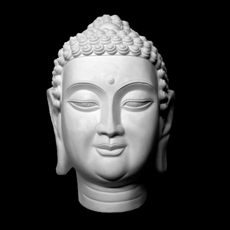 Гипсовая фигура голова Будды