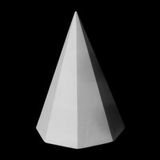 Гипсовая фигура восьмигранная пирамида
