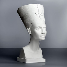 Гипсовая фигура бюст Нефертити (в шапке)