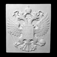 Гипсовый герб Российской Федерации