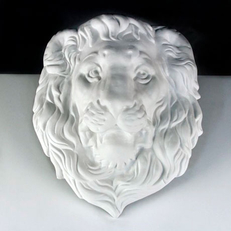 Гипсовая фигура маска льва