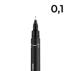 Линер UNI PIN, 0,1 мм, черный