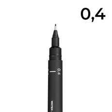 Линер UNI PIN 0,4 мм, черный