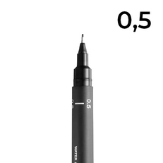 Линер UNI PIN, 0,5 мм, черный