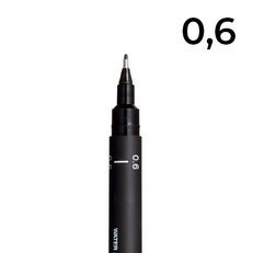 Линер UNI PIN 0,6 мм, черный