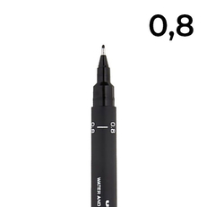 Линер UNI PIN 0,8 мм, черный