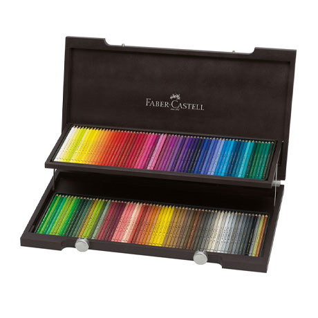 Набор цветных карандашей Faber-Castell Polychromos, 120 цветов, деревянный пенал