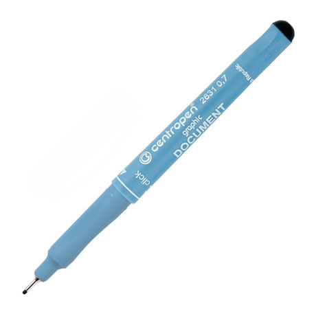 Ручка капиллярная Centropen, Document 2631, черная, 0,7мм