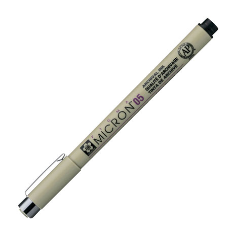 Ручка капиллярная Sakura "Pigma Micron" черная, 0,45мм