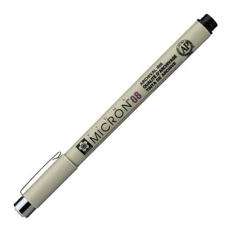 Ручка капиллярная Sakura "Pigma Micron" черная, 0,5мм