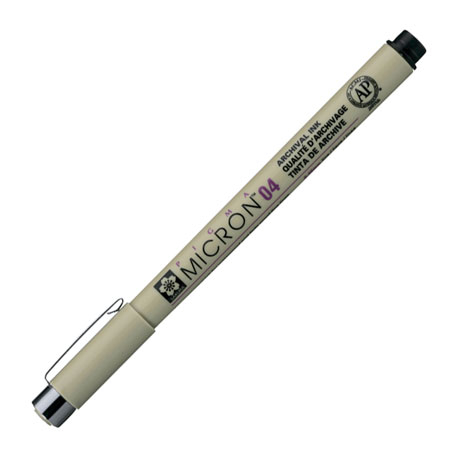 Ручка капиллярная Sakura "Pigma Micron" черная, 0,4мм
