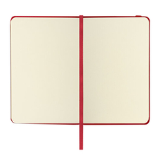 Скетчбук BRAUBERG ART CLASSIC, красный, 80 л. цвета слоновой кости, 90*140 мм, 140 г/м2, кожзам, резинка
