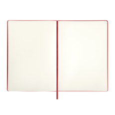 Скетчбук BRAUBERG ART CLASSIC, красный, 80 л. цвета слоновой кости, А4, 140 гм2, кожзам, резинка