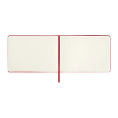 Скетчбук BRAUBERG ART CLASSIC, красный, 80 л. цвета слоновой кости, 210*148 мм, 140 гм2, кожзам, резинка