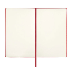 Скетчбук BRAUBERG ART CLASSIC, красный, 80 л. цвета слоновой кости, 130*210 мм, 140 гм2, кожзам, резинка