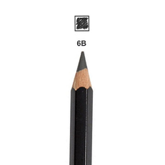 Карандаш чернографитный Jumbo KOH-I-NOOR, 6B, диаметр грифеля 10 мм