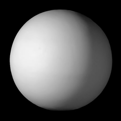 Фигура из гипса геометрическая Сфера (шар) 15 см