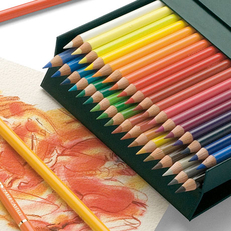 Набор профессиональных цветных карандашей POLYCHROMOS 36 цветов в студийном пенале из кожзама FC110038
