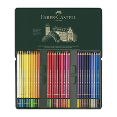 Набор профессиональных цветных карандашей POLYCHROMOS 60 цветов в металлическом пенале FC110060