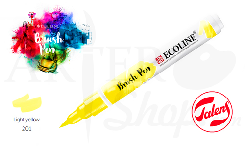 Акварельный маркер ECOLINE Brush Pen светло-желтый 201