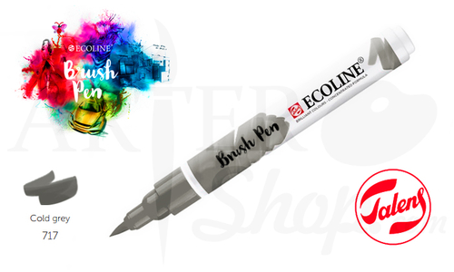 Акварельный маркер ECOLINE Brush Pen холодный серый 717