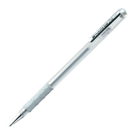 Ручка гелевая Hybrid Roller, серебристый стержень, 0,4-0,8 мм