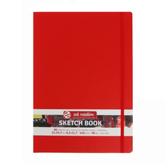 Скетчбук Art Creation 140г, 21*29.7 см, 80л твердая обложка, красная