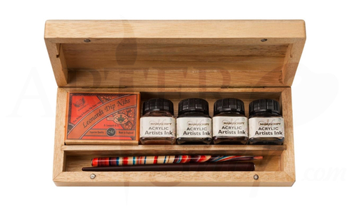 Набор для каллиграфии Manuscript Calligraphy Artist в деревянной шкатулке