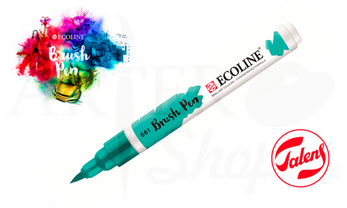 Акварельный маркер ECOLINE Brush Pen 661 сине-зеленый