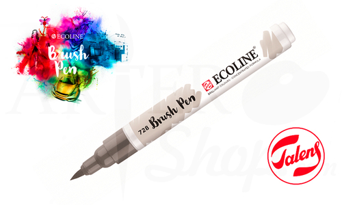 Акварельный маркер ECOLINE Brush Pen 728 серый теплый