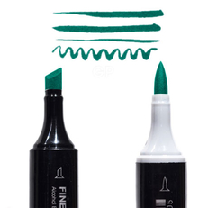 Маркер Finecolour Brush спиртовой, двусторонний 050 темный оттенок зеленого G50
