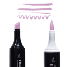 Маркер Finecolour Brush спиртовой, двусторонний 119 светлый фиолетовый V119