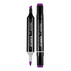 Маркер Finecolour Brush спиртовой, двусторонний 123 темно-фиолетовый V123