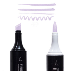 Маркер Finecolour Brush спиртовой, двусторонний 320 мягкий фиолетовый BV320