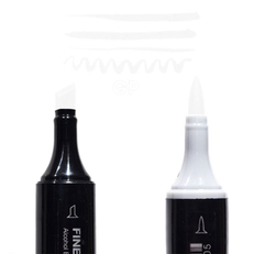 Маркер Finecolour Brush спиртовой, двусторонний 462 теплый серый №0 WG462