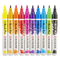 Набор акварельных маркеров Ecoline Brush Pen 10 цветов