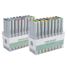 Набор спиртовых маркеров Finecolour Junior 72 цвета в пенале