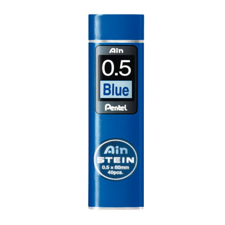 Набор синих грифелей для механического карандаша Pentel "Ain Stein" 20 шт 0,5 мм