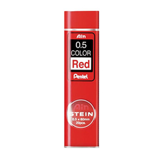 Супер-прочные грифели Ain Stein Red 0,5 мм цвет красный