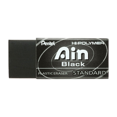 Высокополимерный ластик Pentel Hi-Polymer Ain Black Eraser черный