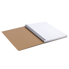 Скетчбук, белая бумага 150 г/м2, 148х210 мм, 30 л., гребень, BRAUBERG ART 