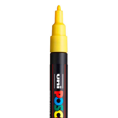 Маркер POSCA PC-3M, жёлтый, 0.9 - 1.3 мм, пуля