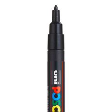 Маркер POSCA PC-3M, чёрный, 0.9 - 1.3 мм, пуля