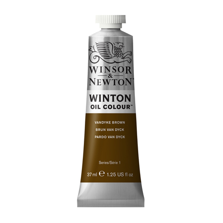 Краска масляная художественная W&N "Winton", 37мл, туба, коричневый Ван Дик